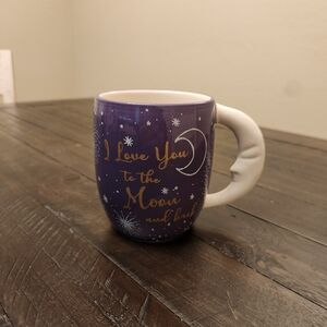 Cracker Barrel Purple Mug with Gold Text
